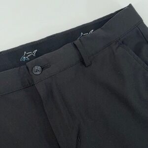 Greg Norman Mens Performance Golf Pants Black Stretch Straight Leg 32x32
